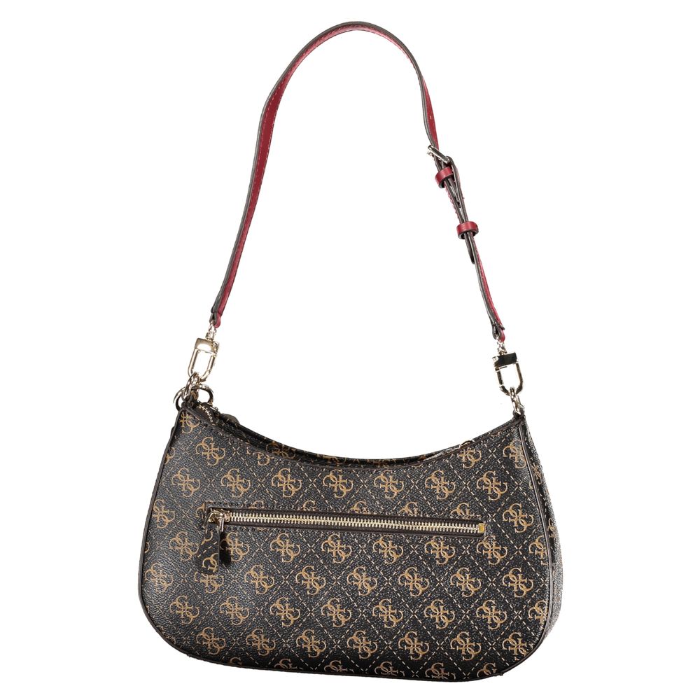 Guess Jeans Braune Polyethylen-Handtasche